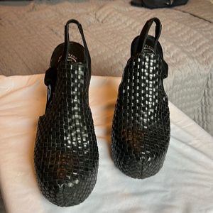 Jeffrey Campbell Havana Woven Slingback Platform women’s size 6M